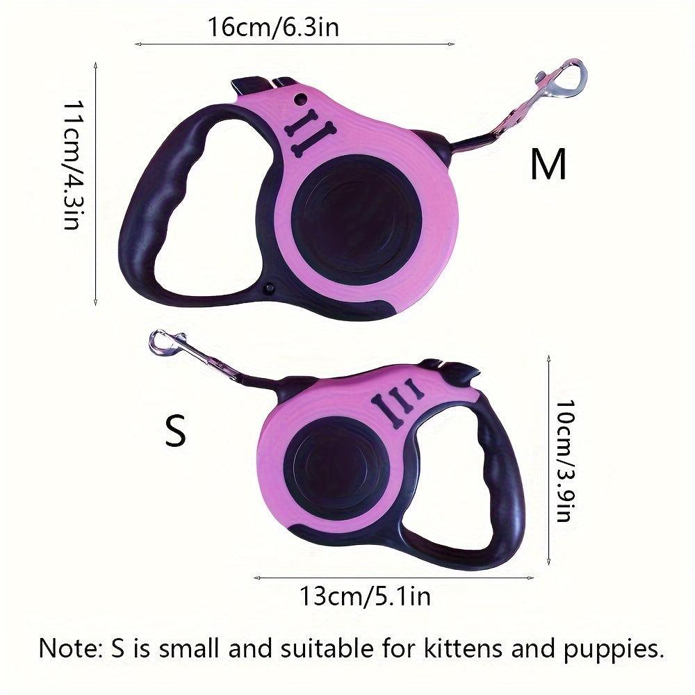 Premium Heavy-Duty Dual-Button Retractable Dog Leash – Comfortable Grip & Smooth Extension for Reliable Control