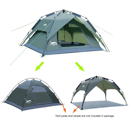 Portable Automatic Tent for 3-4 Person Family - Instant Setup for Hiking, Camping and Travel - Smart Shoppers Deal