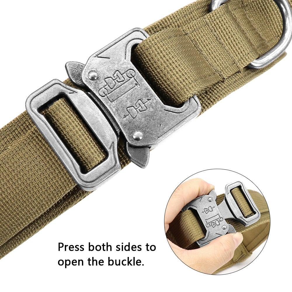 Military Tactical Dog Collar with Control Handle - Smart Shoppers Deal