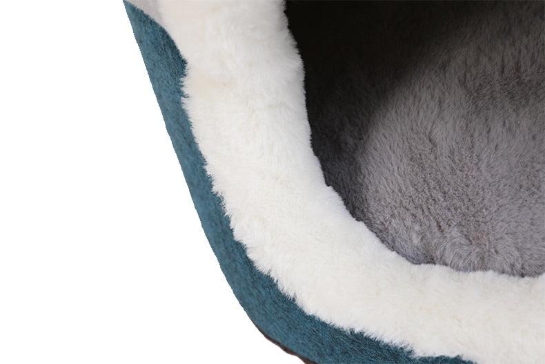 Soft Plush Pets Kennel Bed with Thick Blanket for Extra Comfort | Cat & Dog Bed | 100% Cotton - Smart Shoppers Deal